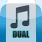 Dual Music Player - Free Music Player with ability to play 2 songs at the same time (AppStore Link) 