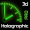 HoloClock3D Retro Pro - HC3D - a classic holographic clock with alarm (AppStore Link) 