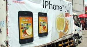 Kínában az iPhone 5 egy fincsi kis jégkrém