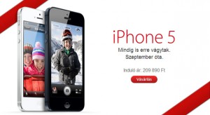 Egy hétre csökkent az iPhone 5 szállítási ideje az Apple Store-ban