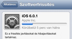 Megjelent az iOS 6.0.1, az iPhone 5-re pedig egy plusz csomag