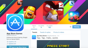 Saját Twitter fiókot kapott az App Store játékos szekciója