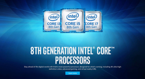Itt vannak a nyolcadik generációs Intel Core processzorok