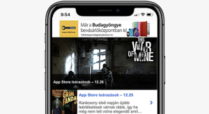 iPhone X támogatással frissült az iHungary alkalmazása